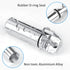 2 Pack Small Pocket Pill Box Keychain, Portable Mini Aluminium Pill Organizer Case for Outdoor Camping Travel
