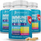 Immune Support 8 in 1 Capsules, Zinc, Vitamin D3, Vitamin C, Elderberry, Echinacea, Ginger, Turmeric, 180 Count