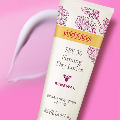 Burt's Bees Sunscreen Moisturizer for Face, SPF 30, Retinol Alternative Facial Lotion for Anti-Aging Skincare