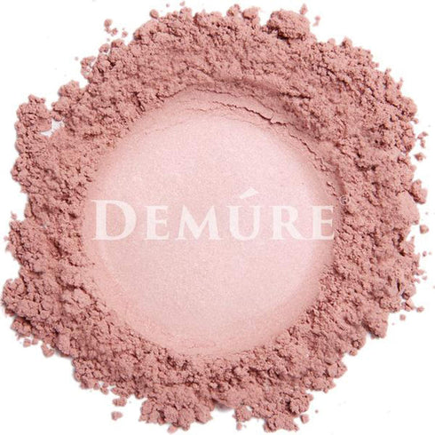 Demure Mineral Blush Makeup - Hint of Pink Loose Powder, Natural Makeup, Professional, Cruelty Free Blush Powder.