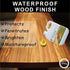 Godora 2pcs 8OZ Waterproof Tung Oil for Wood Finishing with Towel, 100% Natural Pure Tung Oil for Indoor and Outdoor