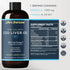 Life's Fortune Organic Cod Liver Oil Liquid, Lemon Flavor Supplement - High Potency Fish Oil Omega 3 DHA & EPA, 1000 mg