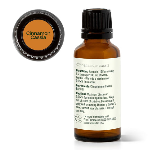 Plant Therapy Cinnamon Cassia Essential Oil 30 mL (1 oz) 100% Pure, Undiluted