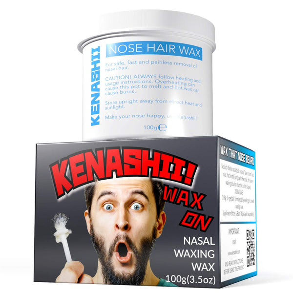 Nose Waxing Wax from Kenashii, 100g / 3.5 oz Hypoallergenic Wax for Nasal Hair Removal, Wipes Sold Separately