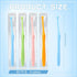 48 Pcs End Tuft Toothbrush Individually Wrapped, Small Head Reusable Orthodontic Toothbrush for Detail Cleaning
