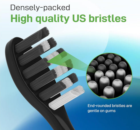 Mcuy 10 Count Toothbrush Heads Replacement Compatible with Gleem Electric Toothbrush - Brush Heads Refills Compatible