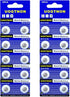 394 SR936SW Watch Battery, 1.55V Silver Oxide Button Cell, 20-Pack