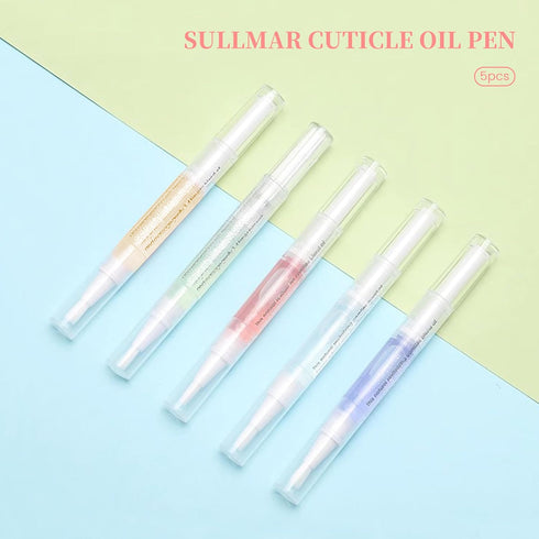 Nail Nutrition Oil Pen 5pcs Cuticle Oil Pen Nails Nail Strengthen Cuticle Oil Pen Nail Care for DIY at Home and Salon Cuticle Oil for Nails (5pcs)