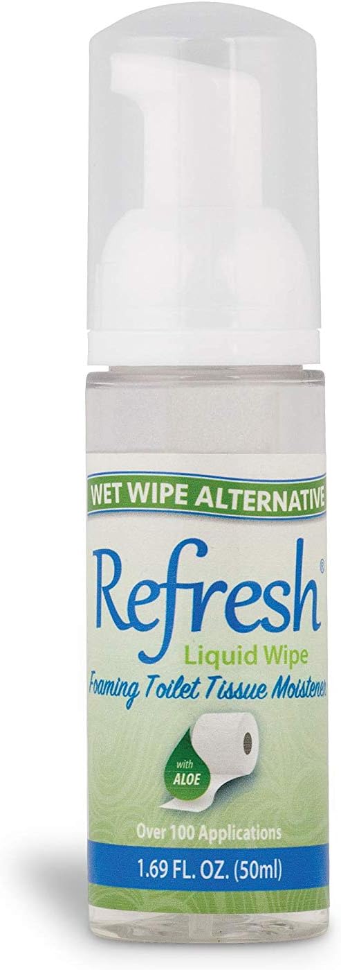 Refresh Liquid Wipe - Eco-Friendly Toilet Paper Foam - 50ml (1.69 Fl Oz) - Cleanses & Soothes