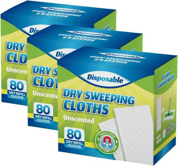 Dry Sweeping Cloths Disposable Mop Refills Floor Dust Mop Pad, Floor Cloth