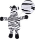 ITODA Mini Hot Water Bottle Warmer with Cute Zebra Stuffed Animal Cover, Waist Neck Shoulder Hot and Cold Water Bag
