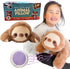 Snugglekid Sloth Sensory Weighted Vibrating Pillow, Pressure Activated for Kids Adults, Plush Minky