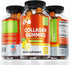 Collagen Gummies with Zinc, Vitamin C and Biotin, Collagen Peptides Supplement Promotes Hair, Nail, Skin, Bone and Joint Health Support, Made in USA
