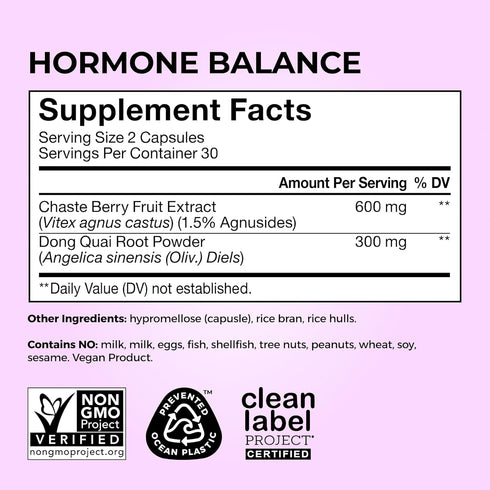 HUM Hormone Balance Supplement for Women's Health - 60-Count Monthly Support
