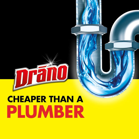Drano Max Gel Drain Clog Remover and Cleaner, 42 oz (Pack of 2), Unclogs Shower or Sink Drains