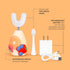 Boka Kids Sonic Electric Toothbrush with 2 Heads, Rechargeable with Food Grade Silicone Bristles