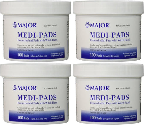 MAJOR Medi-Pads with Witch Hazel for Hemorrhoidal Relief