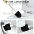 SetSail Toilet Brush and Holder - Automatic Bathroom Bowl Cleaner Scrubber, Ventilated, White-pp
