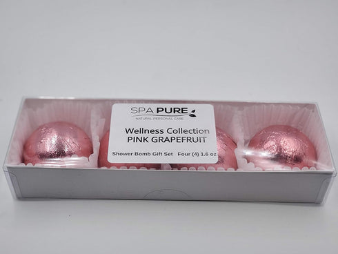 Pink Grapefruit Aromatherapy Shower Steamers, Shower Bombs with Essential Oils for Relaxation - (4 Count)