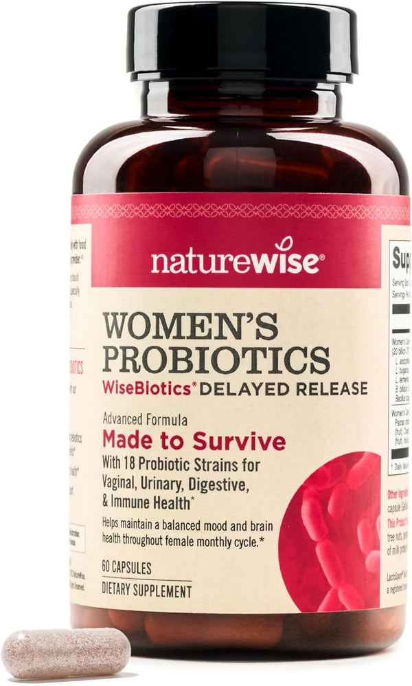 NatureWise Probiotics for Women - With Prebiotics and Cranberry - Vaginal, PH Balance, Digestive, Urinary Tract Support