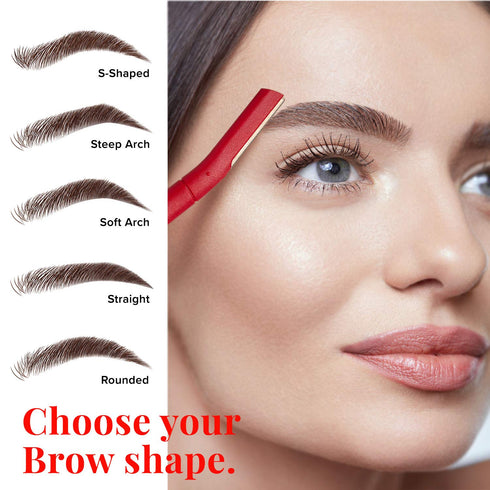 Kiss New York Eyebrow Razor Trimmer, Facial Hair Shaper Remover, 9 Count Exfoliating Tools
