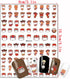 Cute Cow Nail Art Stickers, 3D Self-Adhesive Cartoon Cow Nail Decals for Women Girls Manicure Tips DIY Animal Art