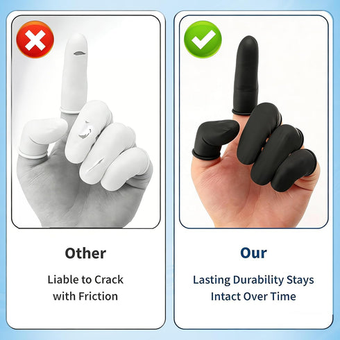 XusEmydinal 100 Pcs Disposable Finger Cots, Finger Protectors, Finger Gloves for Manicure,Beauty, Massage, Industrial
