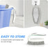 SetSail 2 Pack(Grey Heavy Duty Scrub Brush, Stiff Bristles Cleaning Brush with Non Slip Handle Shower Scrubber