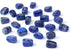 TGS Gems RN001 Lapis Lazuli Rune Stones Set, Engraved Pagan Lettering with Instruction Booklet
