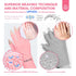 Saviland U V Gloves for Nails - UPF200+ High-tech Professional U V Gloves for Manicures, Anti UVA & UVB 999+ U V Gloves for Gel Nail Lamp Skin Care Fingerless Gloves Prevent Hands from U V Harm (Pink)