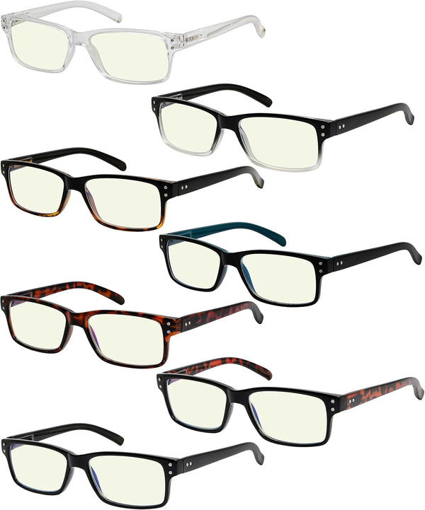 Eyekepper Vintage Reading Glasses for Men, 5 Pack Classic Readers with Spring Hinges