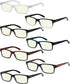 Eyekepper Vintage Reading Glasses for Men, 5 Pack Classic Readers with Spring Hinges