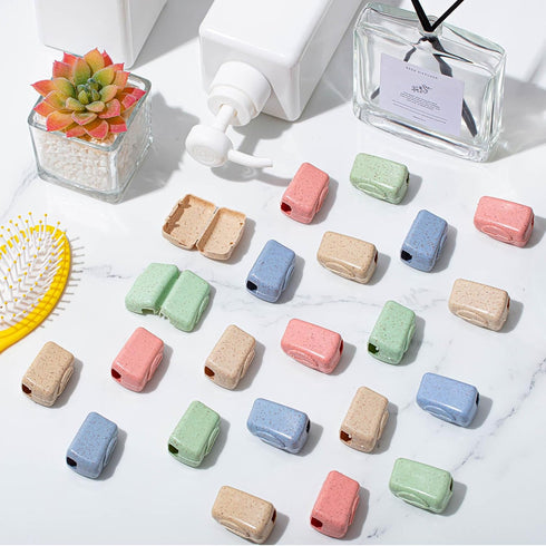 Willinglong 400 Pack Bathroom(4 Toothbrush Covers Portable Toothbrush Protector Coverings Clips Toothbrushes Caps