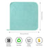 SINLAND 6 Pack Microfiber Face Cloths, Reusable Makeup Remover Washcloths, 13 x 13 Inch, Light Blue