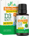 Carlyle Baby Vitamin D3 400 IU Liquid Drops, .31oz (9.2 mL), 1 Year Supply (365 Servings), Vegetarian, Non-GMO