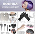 ROOHUA 16 Pieces Hair Dye Coloring Kit, Hair Tinting Bowl, Brush, Ear Cover, Hairpin, Cape