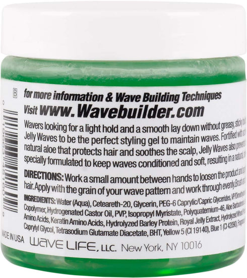 WAVEBUILDER Jelly Waves Soft Hold Aloe, 4 Ounce