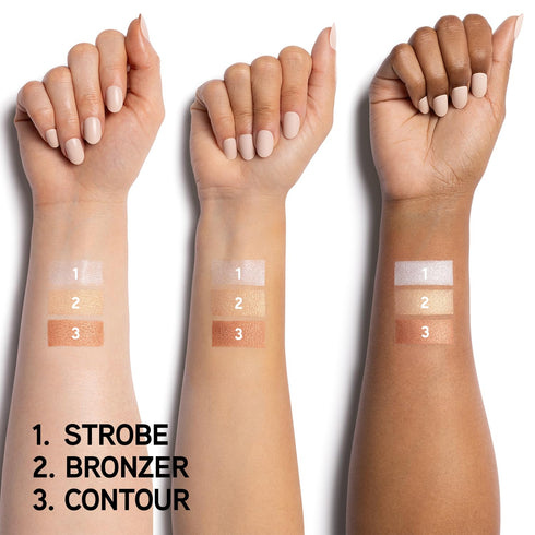 Physicians Formula Highlighter & Contour Powder Palette, Shimmer Strobing, Dermatologist Tested
