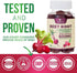 Beet Root Soft Chews, Vegan Heart Health Support Supplement, Pomegranate Raspberry Flavor, 60 Count