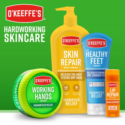 O'Keeffe's Lip Repair Cooling Relief Lip Balm Stick for Dry, Cracked Lips (Pack of 3)