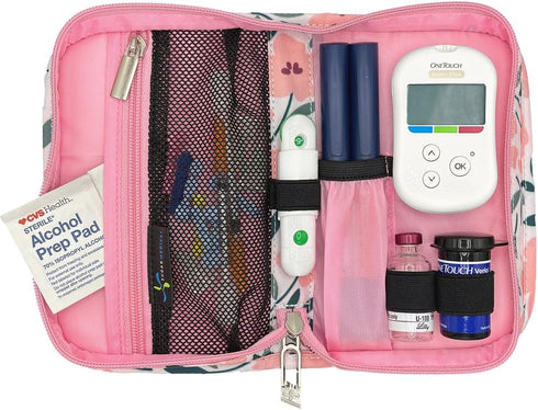 Sugar Medical Diabetes Supply Case |Diabetic Care Products | Diabetic Supplies Travel Organizer | Diabetic Supply Bag |