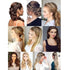 TOECWEGR Wide Braid Messy Hair Hoop, Braided Headband for Women Fashion Accessories (Dark Brown Gold 68A)