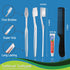 50 Pack Disposable Toothbrushes with Toothpaste and Comb, Individually Wrapped, 10g Travel Toothpaste, for Homeless