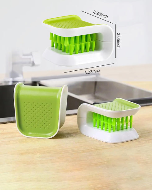 Blade Knife Cleaner Kitchen Brush, Double-Sided Scrubber, Multifunctional Knife Sponge for Cutlery Washing