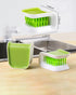 Blade Knife Cleaner Kitchen Brush, Double-Sided Scrubber, Multifunctional Knife Sponge for Cutlery Washing