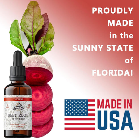 Beet Root Supplement - Organic Liquid Beets Extra Fast Absorption Tincture, Gluten Free, 2 Fl Oz