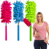 M-Jump 3 Pack Retractable Long-Reach Washable Duster - Microfiber Hand Duster Brush with Telescoping Pole