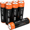 Kruta 1.2V 800mAh NiMH Rechargeable AA Batteries for Solar Lights, Pre-Charged (8 Pack)