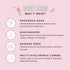 Avatara Rose Boba Hydrogel Mask, 2-Piece Glow-Enhancing Skin Care Mask with Niacinamide