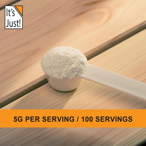 It's Just! L-Glutamine Powder, Unflavored Amino Acid, Faster Muscle Recovery, Leaky Gut, Digestive Support (500 Grams /